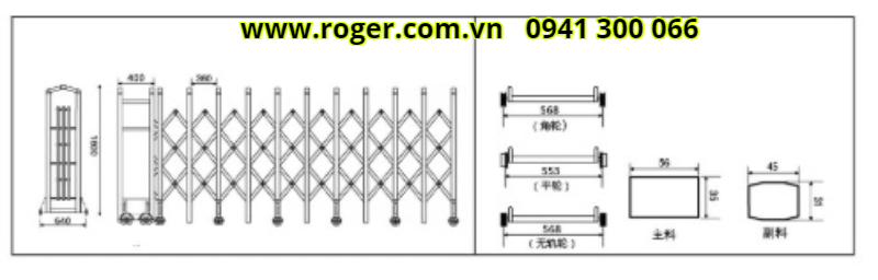 báo giá cổng xếp inox